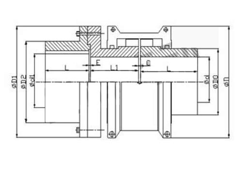 單(dan)法(fa)蘭接蛇形(xing)彈簧聯(lian)軸(zhou)器(qi)