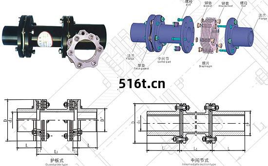 JM型膜(mo)片聯(lian)軸器
