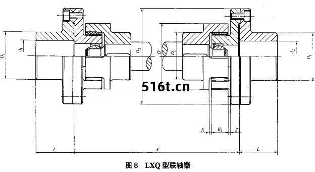 LXQ接(jie)中間(jian)軸球(qiu)鉸(jiao)型星(xing)形(xing)彈性聯(lian)軸器(qi)